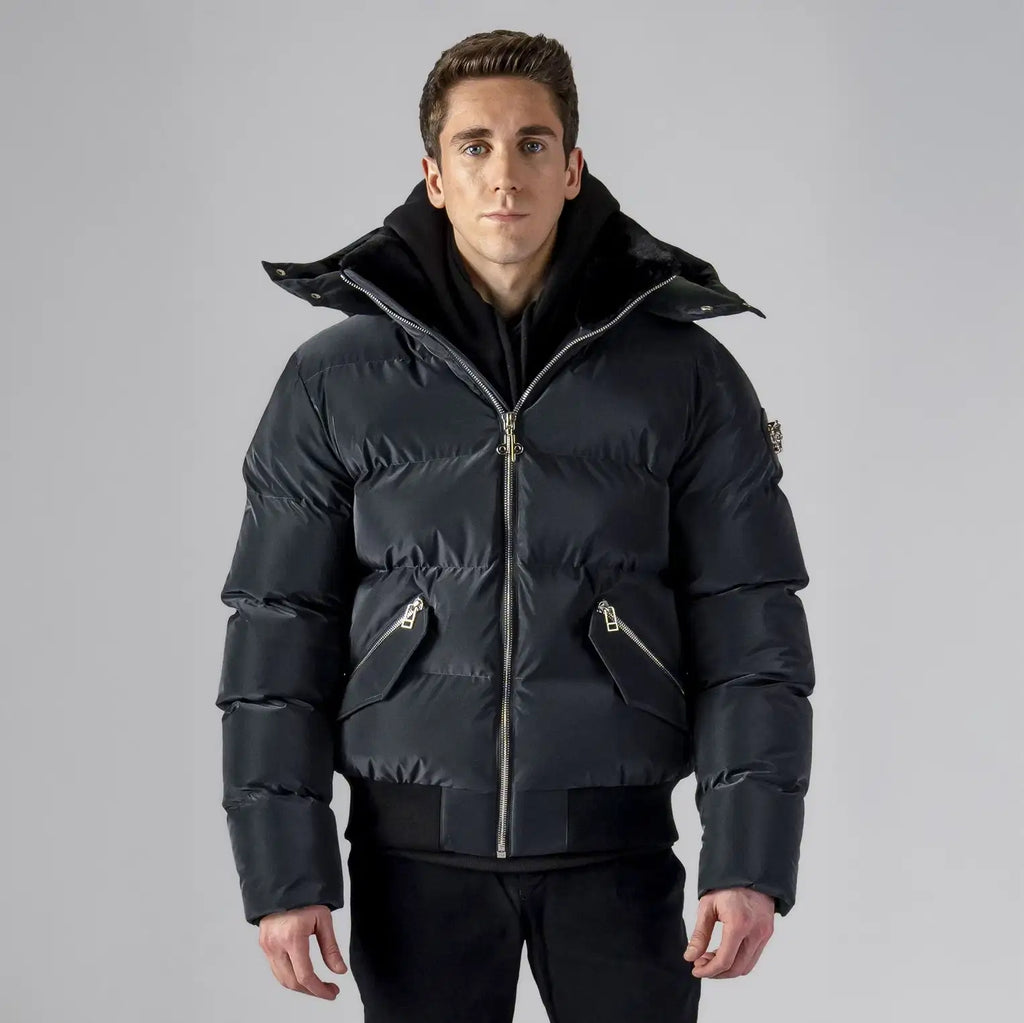Mens Woody Bomber Jacket Black Diamond