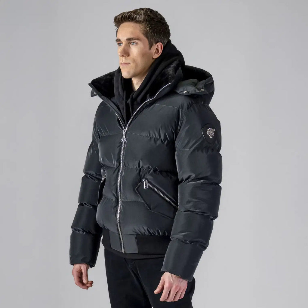 Mens Woody Bomber Jacket Black Diamond