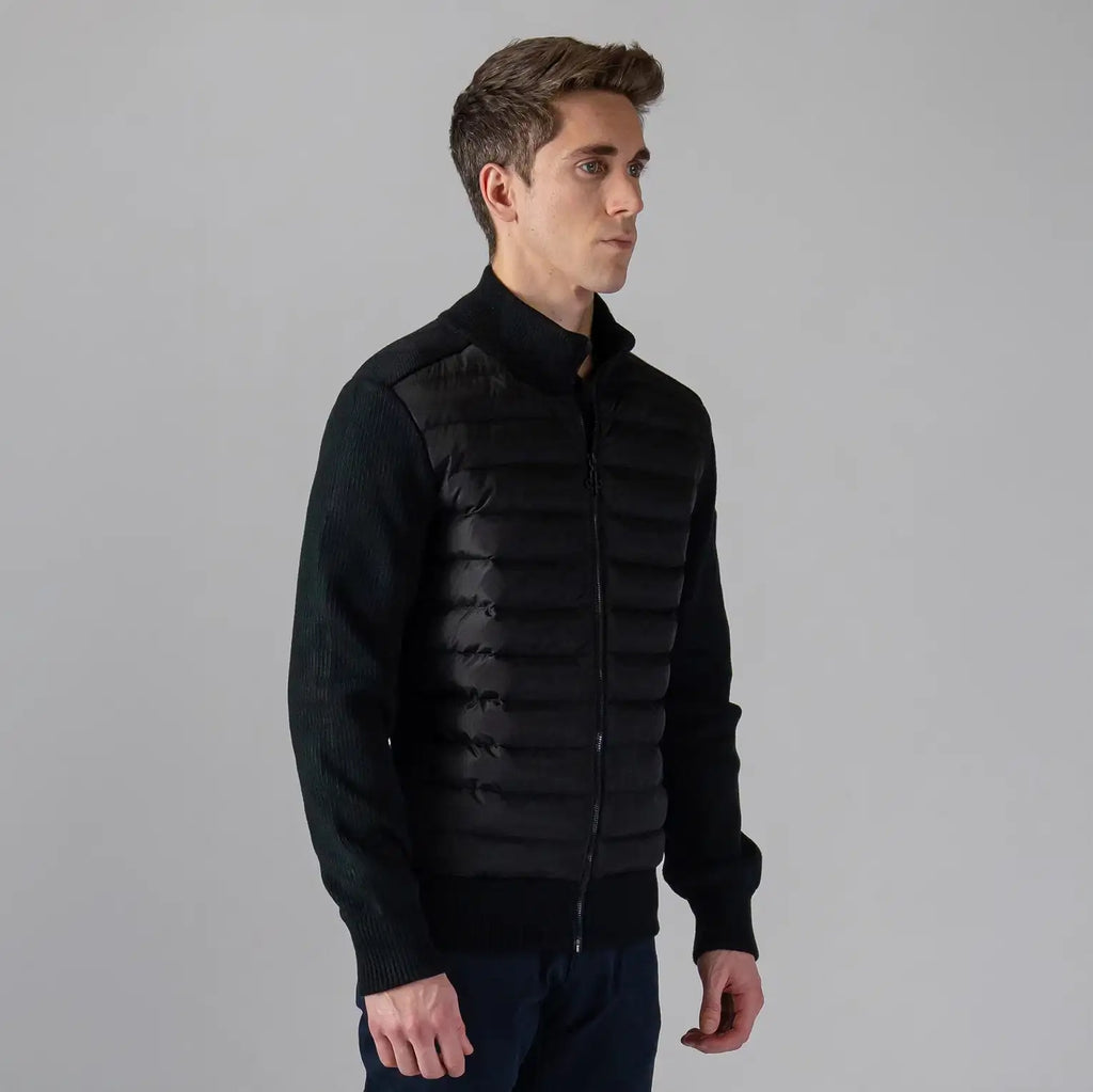Mens Sweater Vest Matte Black