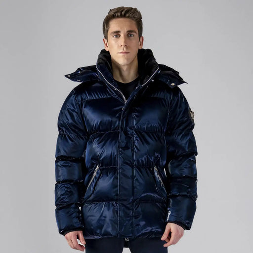 Mens Bumnester 3 4 Coat All Wet Navy