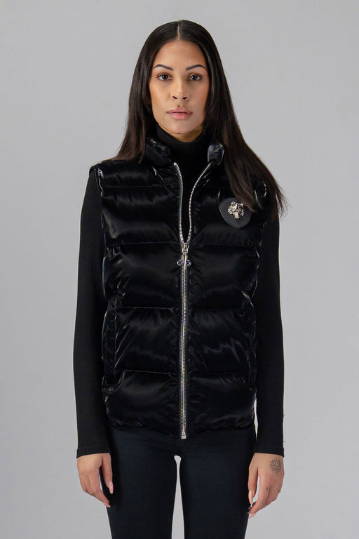 Unisex Vest in All Wet Black Color