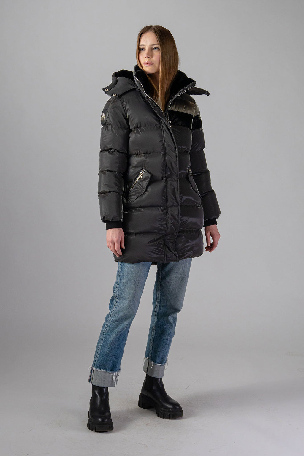 Penguin Long Coat for Women in Magnum Color