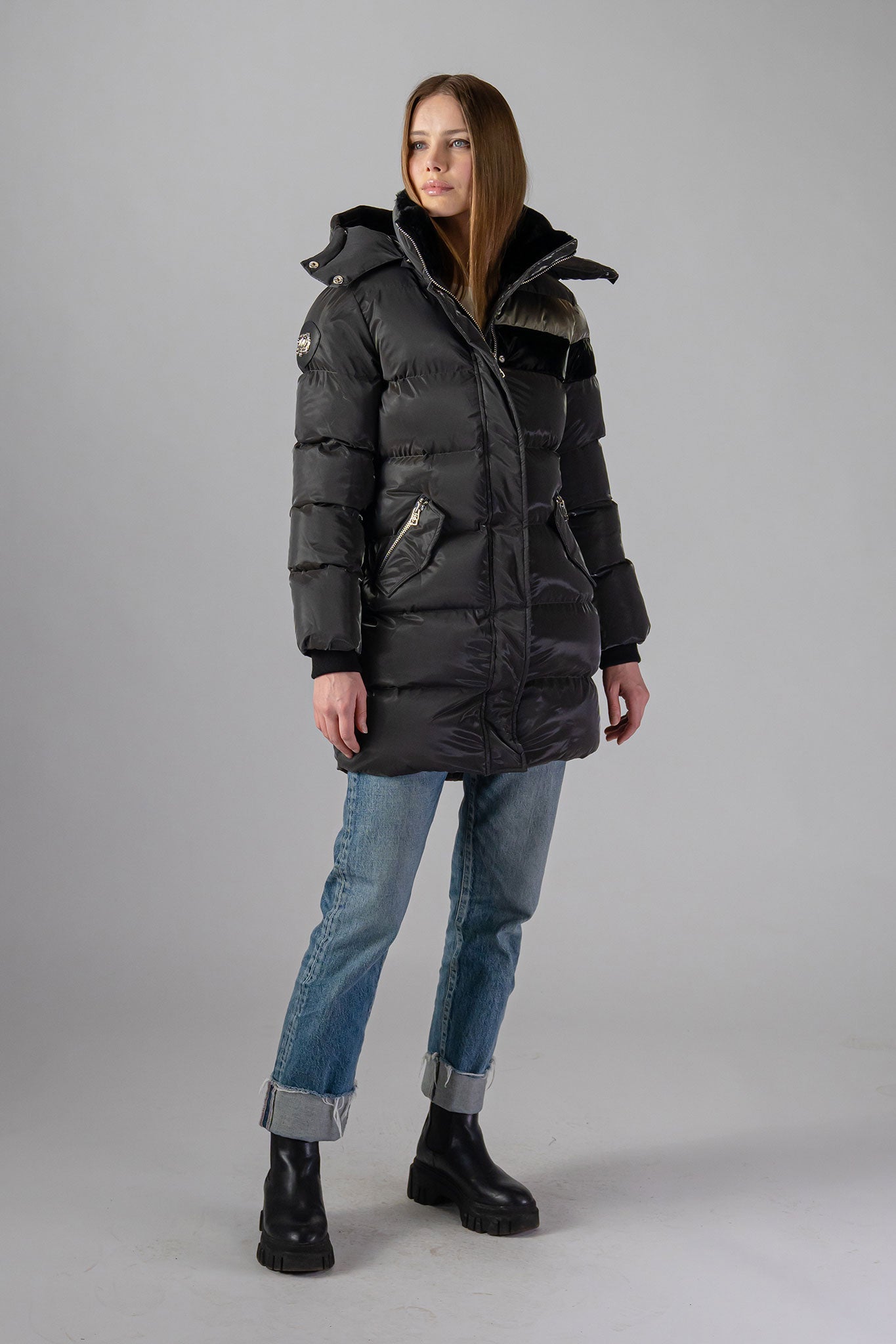 Penguin Long Coat for Women in Magnum Color