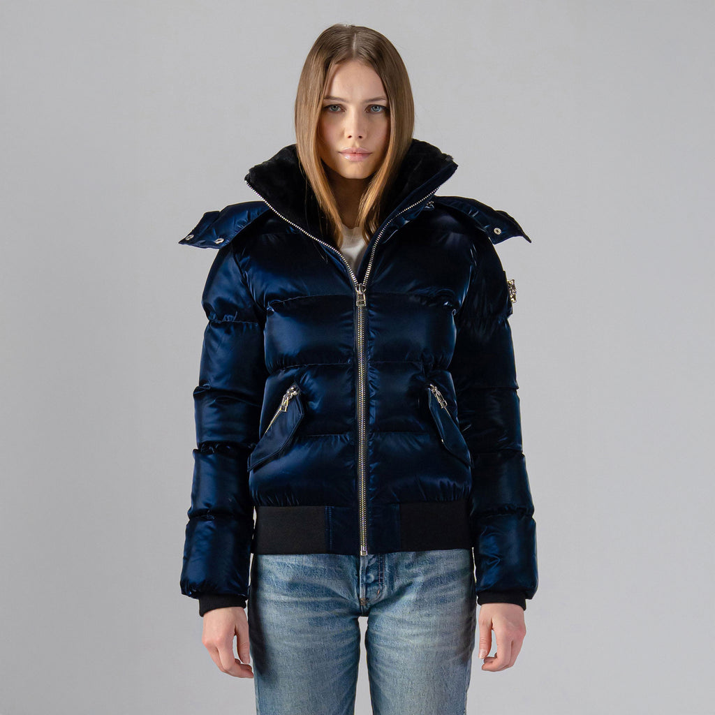 Womens Woody Bomber Jacket All Wet Navy