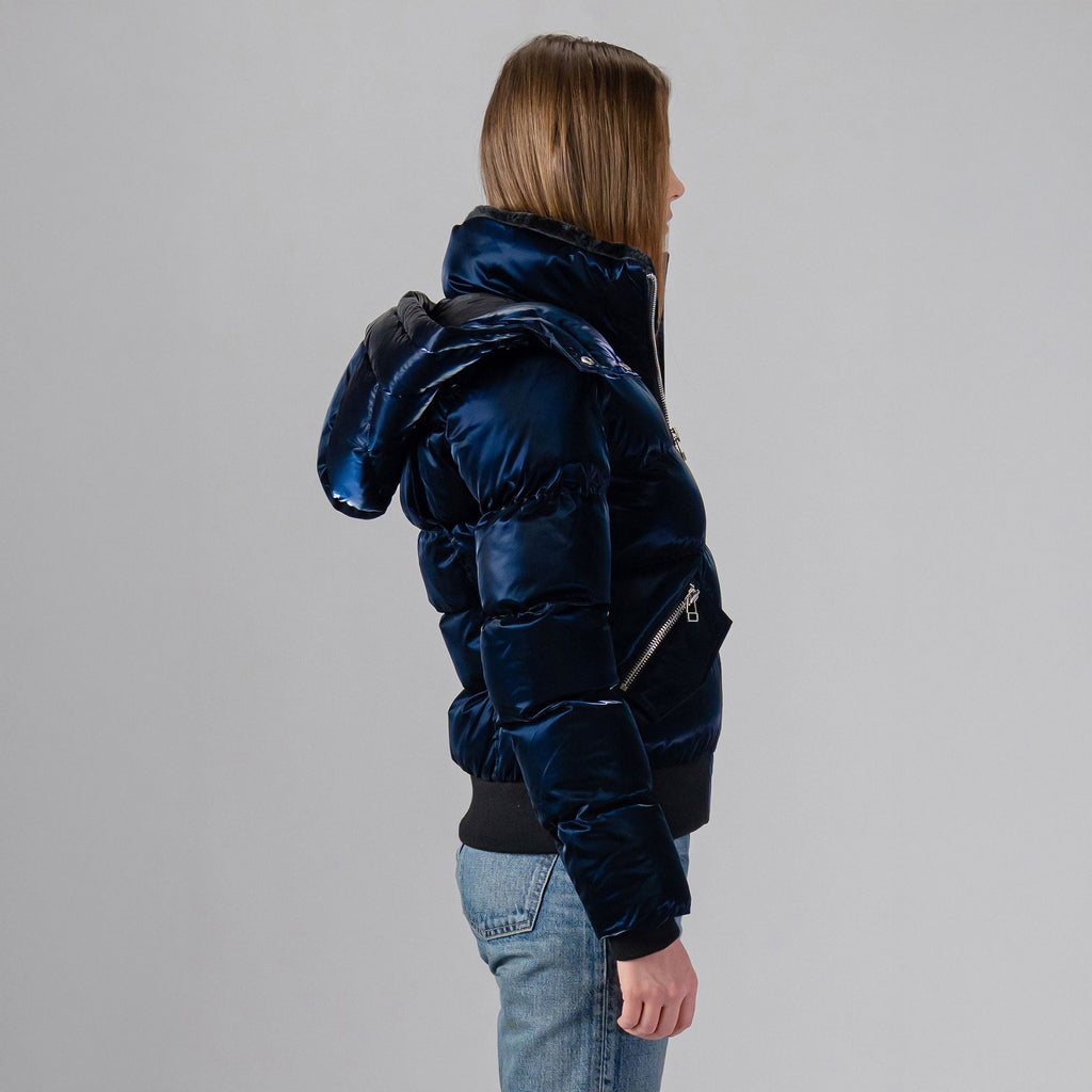 Womens Woody Bomber Jacket All Wet Navy