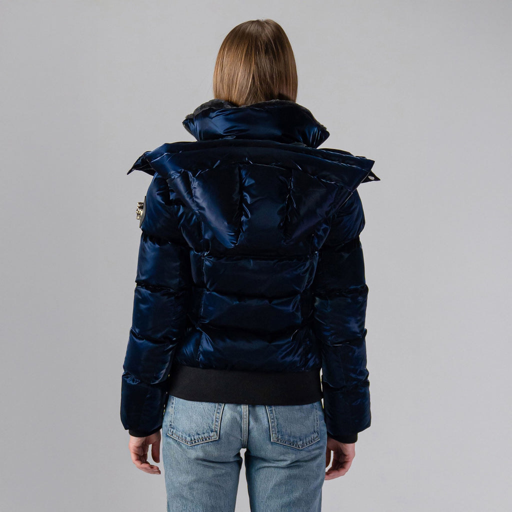 Womens Woody Bomber Jacket All Wet Navy