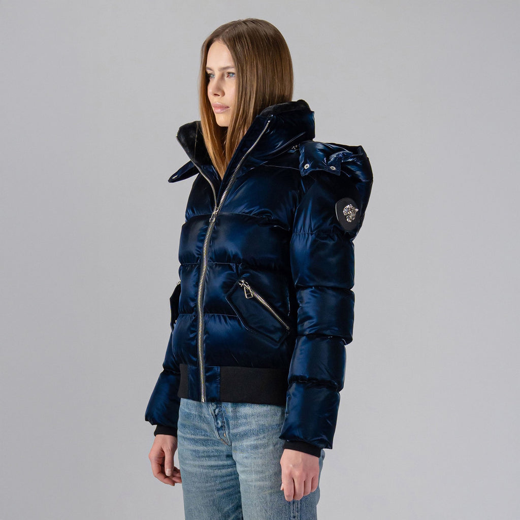 Womens Woody Bomber Jacket All Wet Navy