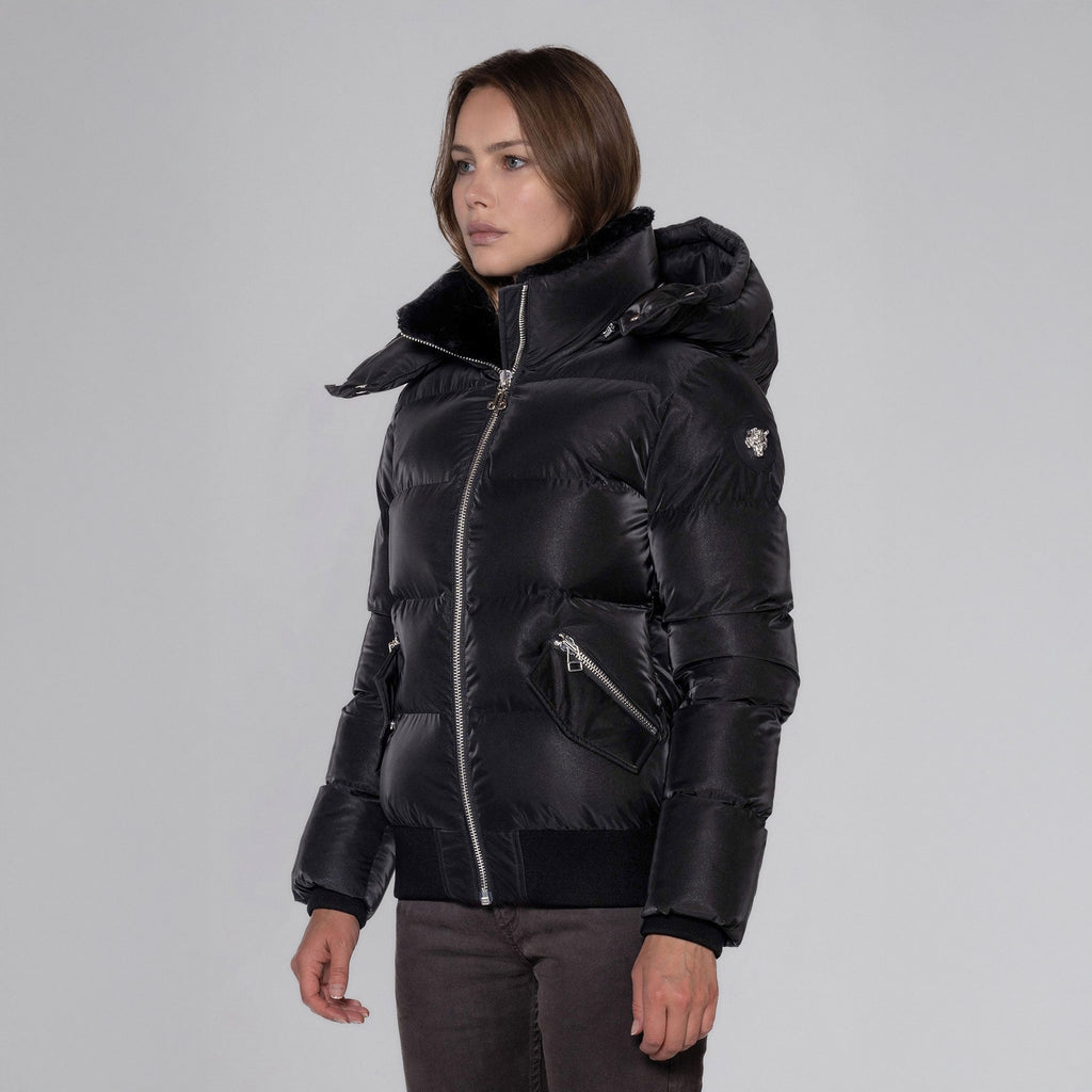 Womens Woody Bomber Jacket Black Diamond