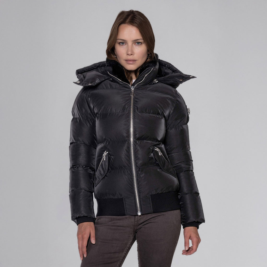 Womens Woody Bomber Jacket Black Diamond
