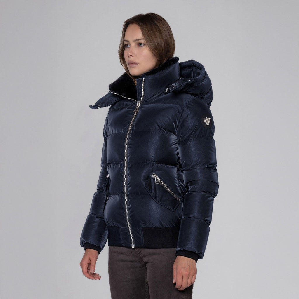 Womens Woody Bomber Jacket Blue Diamond