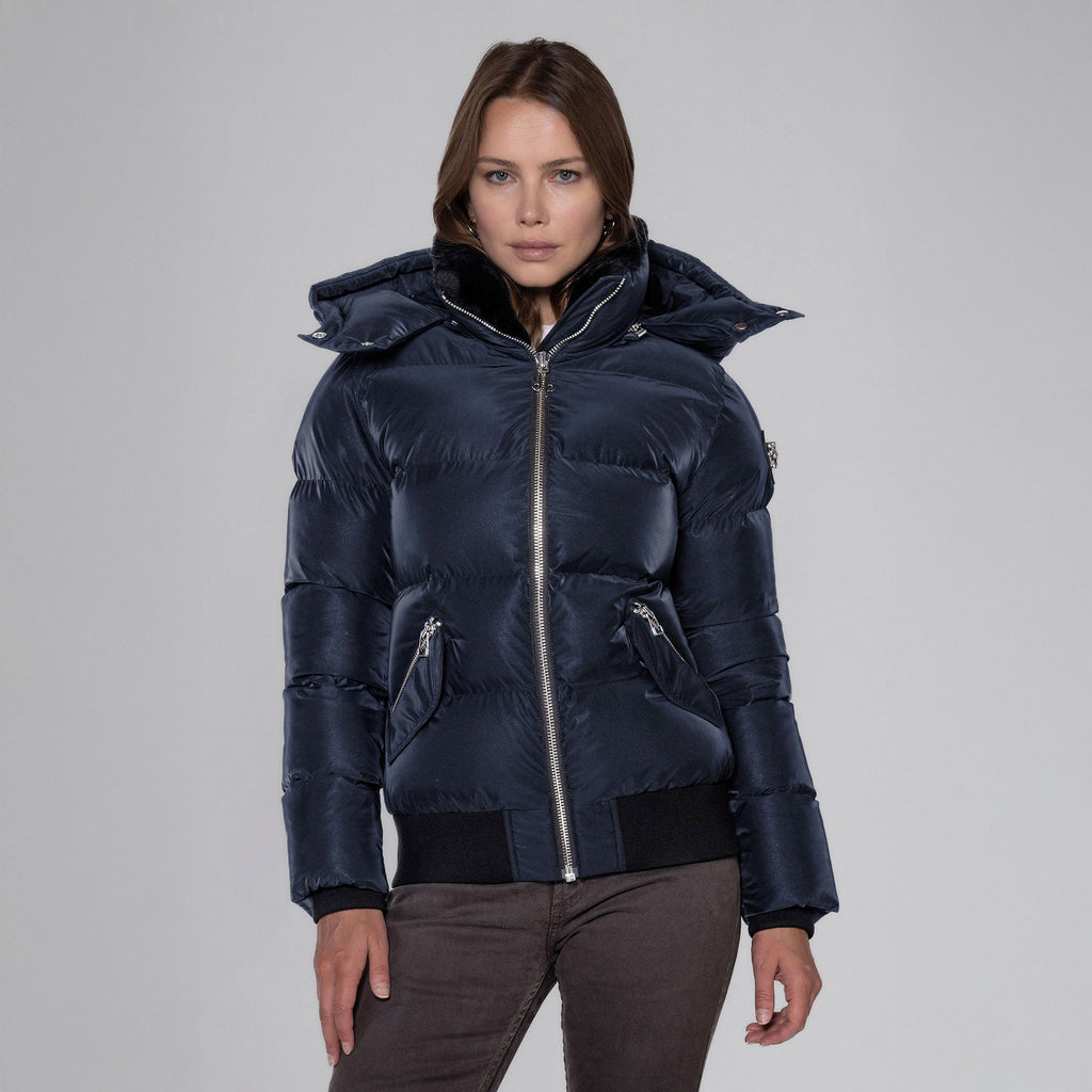 Womens Woody Bomber Jacket Blue Diamond