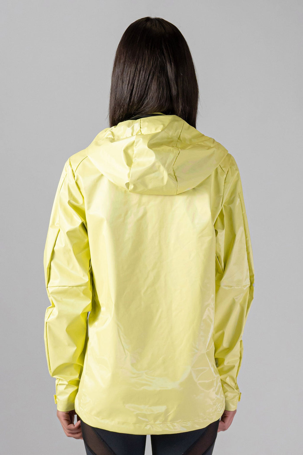 Woodpecker Women's Wind Shell coat. High-end Canadian designer activewear coat for women in "Mellow Yellow" colour. Woodpecker coat designed in Canada. Moose Knuckles, Canada Goose, Mackage, Montcler, Will Poho, Willbird, Nic Bayley.