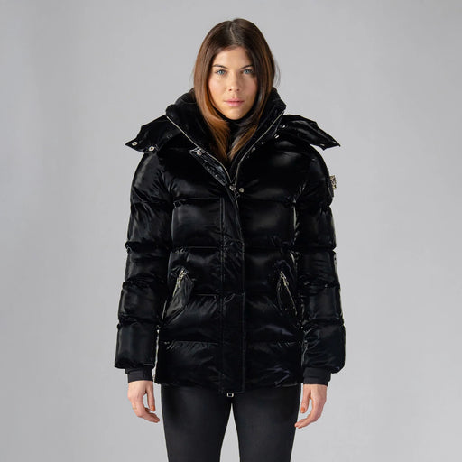Womens Bumnester 3 4 Coat All Wet Black